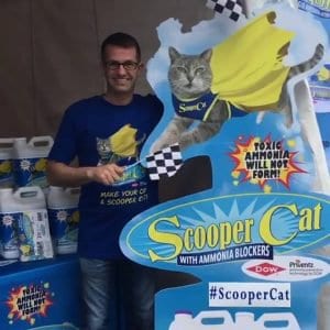Point of Sale display for Scooper Cat kitty litter