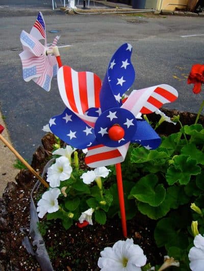 American flag pinwheel for Memorial Day.