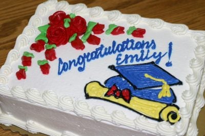 Graduation cake.