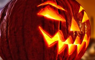 Pumpkin carving is a fun halloween activity.