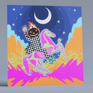Headless horseman halloween backdrop
