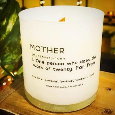 Mother's day candle gift.