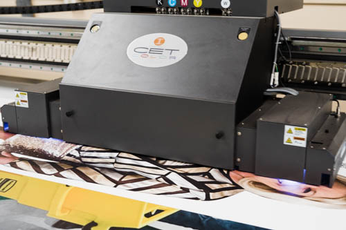 Point of purchase display being printed.
