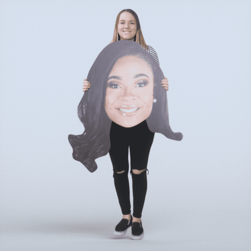 Twenty four inch BigHead of a woman.