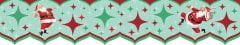 Valance MCM Extender Merry Christmas Santa 48" - Cardboard