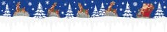 Valance Santa Reindeer Icicle Trim 48 Corro - Plastic