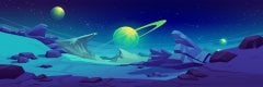 Image for Alien Planet Wall Mural