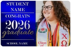 Image of Aurora Graduation Sign.