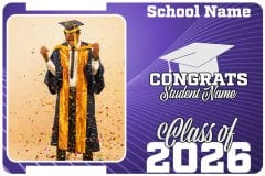 Image of Linear Pattern Graduation Sign.