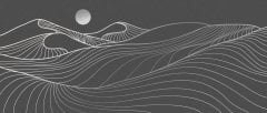 Image for Lines Landscape Wall Mural