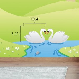 Castle wall mural dimensions.