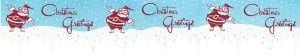 Valance MCM Christmas Greetings Santa 36 - Cardboard