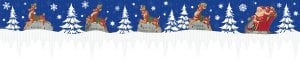 Valance Santa Reindeer Icicle Trim 48 Corro - Plastic