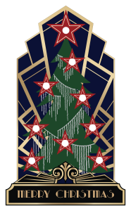 Art Deco Tree 18" Cardboard