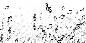 Image for Musical Notes Wall Mural