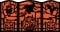 Halloween 36" Fireplace Screen Cardboard