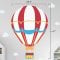 Dimensions of the large hot air balloon wall decal.