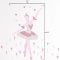 Ballerina wall decal dimensions.