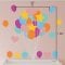 Bunch of Balloons wall decal dimensions.