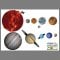 Solar System Real wall decal print layout.